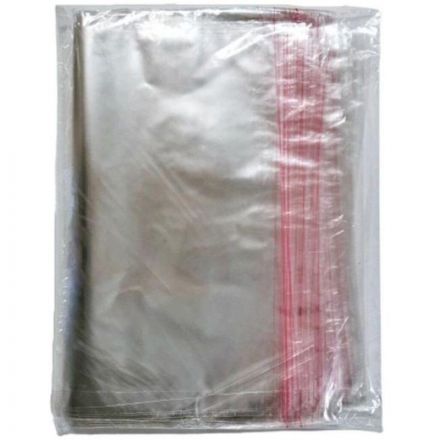 Пакет фасовочный ПП 40x50+5 с клеевым клапаном 20мкм 100 шт/уп