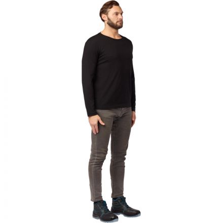 Футболка (160 г.) с длинным рукавом чрн.(XXL)