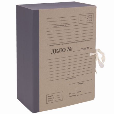 Папка архивная А4 "Форма 21", 150 мм, переплетный картон/бумвинил, завязки, до 1500 л., STAFF, 112169