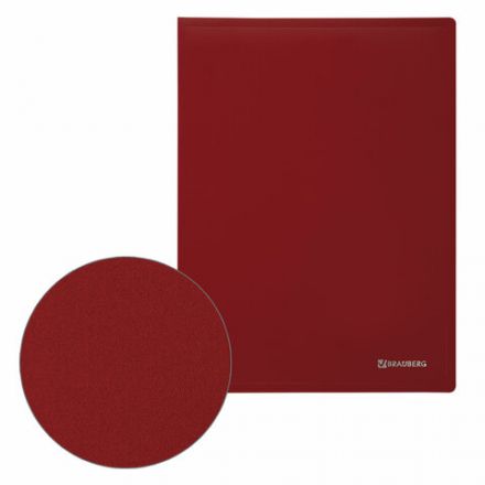 Папка 80 вкладышей BRAUBERG "Office", красная, 0,8 мм, 271332 Папка 80 вкладышей BRAUBERG "Office", красная, 0,8 мм, 271332