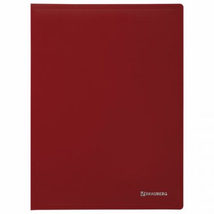 Папка 80 вкладышей BRAUBERG "Office", красная, 0,8 мм, 271332 Папка 80 вкладышей BRAUBERG "Office", красная, 0,8 мм, 271332