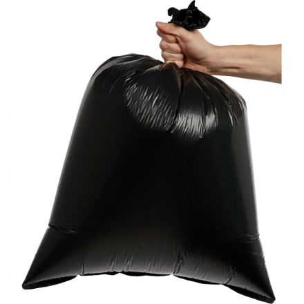 Мешки для мусора ПВД 50л 35мкм 25шт/рул черные 50х70см Комус Мешки для мусора ПВД 50л 35мкм 25шт/рул черные 50х70см Комус