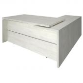 Стол с приставкой Yalta левый (снежная патина, 1800х2000х750 мм)