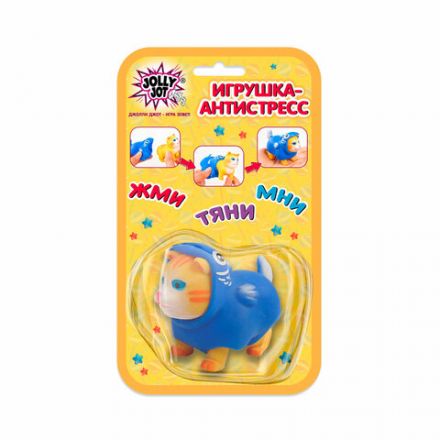 Игрушка-антистресс "Переодевашки ЗВЕРЯШКИ", 8х7 см, ассорти 6 видов, блистер, JOLLY JOT (ДЖОЛЛИ ДЖОТ), 665827