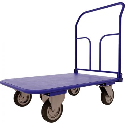 Тележка платформенная складная ручка, зацеп. ТПСР 5 М (700х1200) , d160мм