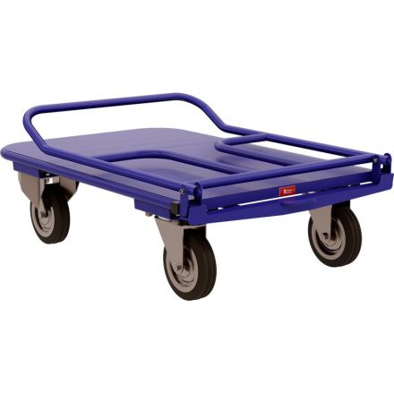 Тележка платформенная складная ручка, зацеп. ТПСР 5 М (700х1200) , d160мм