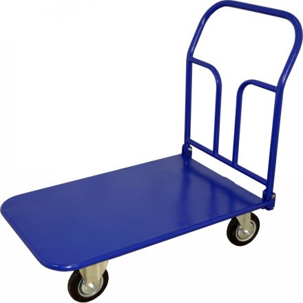 Тележка платформенная складная ручка, зацеп. ТПСР 5 М (700х1200) , d160мм