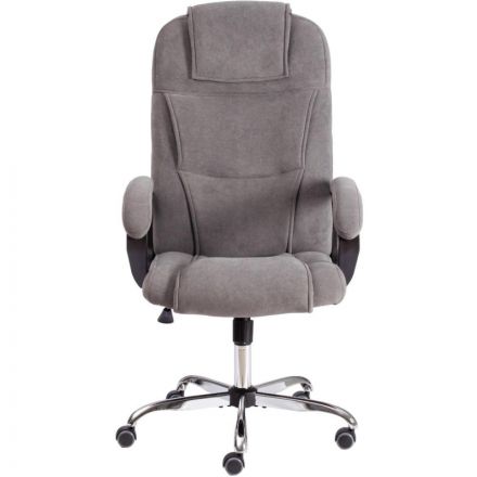 Кресло UT_ EChair Priority, хром (22), флок, серый, 29 Кресло UT_ EChair Priority, хром (22), флок, серый, 29