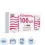 Конверт ForPost Е65 80 г/кв.м Куда-Кому белый стрип с внутренней запечаткой (100 штук в упаковке)