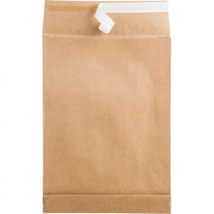 Пакет Bong Gusset В4 из крафт-бумаги 130 г/кв.м стрип (200 штук в упаковке) Пакет Bong Gusset В4 из крафт-бумаги 130 г/кв.м стрип (200 штук в упаковке)