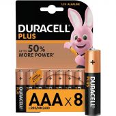 Батарейка DURACELL PLUS AAA BL8 (8шт/уп) Батарейка DURACELL PLUS AAA BL8 (8шт/уп)