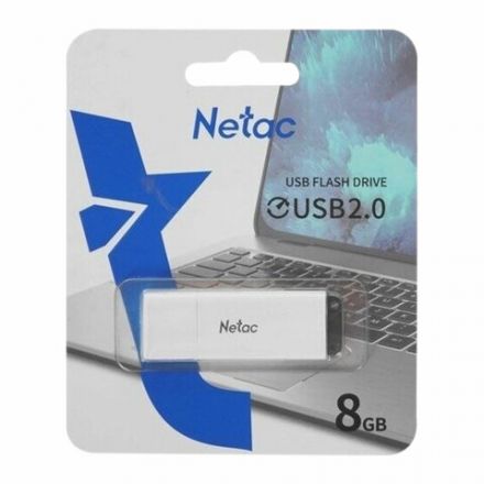 Флеш-диск 8 GB NETAC U185, USB 2.0, белый, NT03U185N-008G-20WH Флеш-диск 8 GB NETAC U185, USB 2.0, белый, NT03U185N-008G-20WH