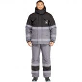 Костюм рабочий зимний мужской з50-КПК СОП сер/черн р.56-58/170-176 Костюм рабочий зимний мужской з50-КПК СОП сер/черн р.56-58/170-176