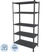 Стеллаж металлический Ульт_Everest-100-50/100/200-5-C (Разборный)  RAL 7015