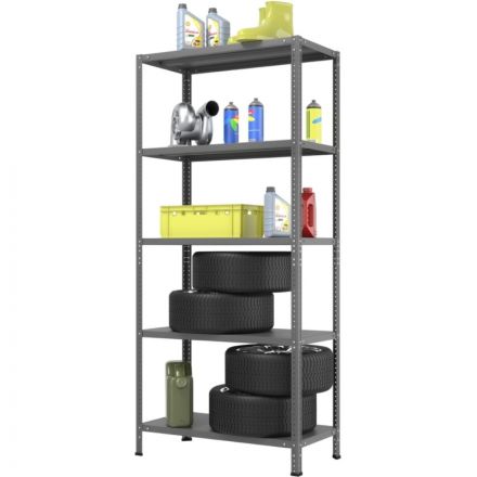 Стеллаж металлический Ульт_Everest-100-50/100/200-5-C (Разборный)  RAL 7015