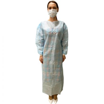 Халат хирург. стер, рук.манж, дл.140 см, р.50-52, пл.40, смс, 1шт