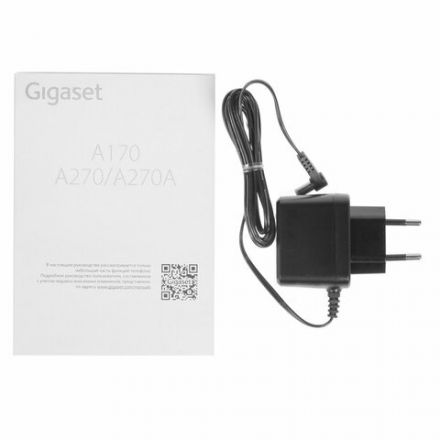 Радиотелефон GIGASET A170, память 50 номеров, АОН, повтор, часы, черный, S30852H2802S301 Радиотелефон GIGASET A170, память 50 номеров, АОН, повтор, часы, черный, S30852H2802S301