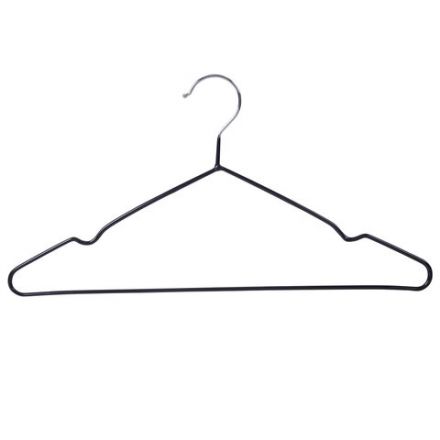 Вешалки-плечики для одежды, размер 48-50, металл, антискользящие, КОМПЛЕКТ 10 шт., черные, BRABIX PREMIUM, 608467 Вешалки-плечики для одежды, размер 48-50, металл, антискользящие, КОМПЛЕКТ 10 шт., черные, BRABIX PREMIUM, 608467