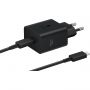 Зарядное устройство сетевое Samsung EP-T4511 45W Type-C Black + cable Зарядное устройство сетевое Samsung EP-T4511 45W Type-C Black + cable