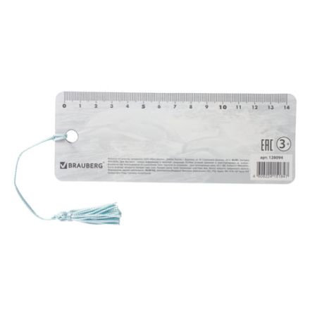 Закладка для книг с линейкой 3D-ОБЪЕМНАЯ BRAUBERG, "Дельфины", с декоративным шнурком, 128094 Закладка для книг с линейкой 3D-ОБЪЕМНАЯ BRAUBERG, "Дельфины", с декоративным шнурком, 128094
