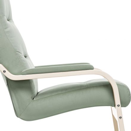 Кресло Leset Оскар, Слоновая кость, V14 бирюзовый, Ткань Велюр Кресло Leset Оскар, Слоновая кость, V14 бирюзовый, Ткань Велюр