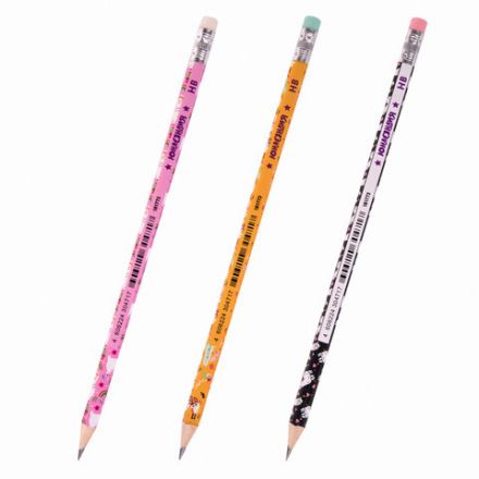 Карандаш чернографитный ЮНЛАНДИЯ "ЛАМЫ", 1 шт., HB, с ластиком, корпус ассорти, 181773 Карандаш чернографитный ЮНЛАНДИЯ "ЛАМЫ", 1 шт., HB, с ластиком, корпус ассорти, 181773