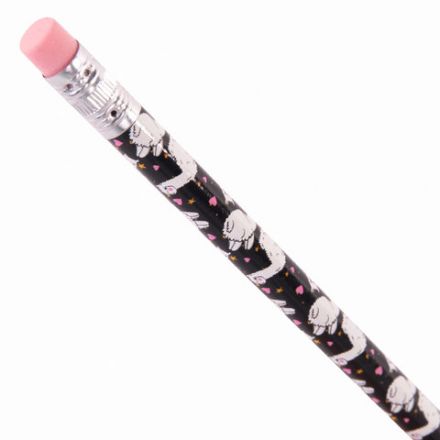 Карандаш чернографитный ЮНЛАНДИЯ "ЛАМЫ", 1 шт., HB, с ластиком, корпус ассорти, 181773 Карандаш чернографитный ЮНЛАНДИЯ "ЛАМЫ", 1 шт., HB, с ластиком, корпус ассорти, 181773