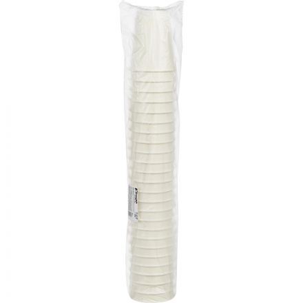 Стакан одноразовый бум 2-сл. d-90мм 300мл белый КОМУС (25шт/уп)