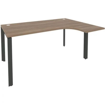 Стол ONIX-П правый П на металлокаркасе O.MP-SA-4R аризона дуб/антрацит Стол ONIX-П правый П на металлокаркасе O.MP-SA-4R аризона дуб/антрацит