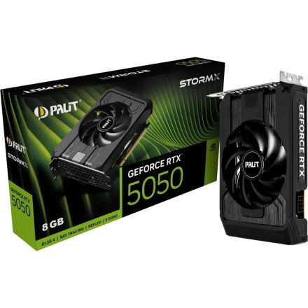 Видеокарта Palit RTX 5050 STORMX 8GB GDDR6 3xDP(NE65050019P1-GB2070F)
