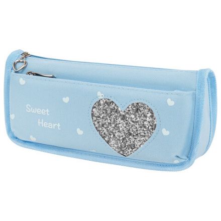 Пенал мягкий ЮНЛАНДИЯ, 2 отделения, полиэстер, "Heart", мятный, 21х6х9 см, 270257 Пенал мягкий ЮНЛАНДИЯ, 2 отделения, полиэстер, "Heart", мятный, 21х6х9 см, 270257