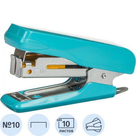 Степлер -мини Комус PSLBL1010 (№10) до 10 лист., пластик, голубой Степлер -мини Комус PSLBL1010 (№10) до 10 лист., пластик, голубой