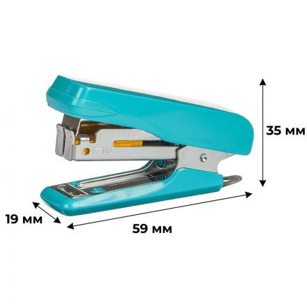 Степлер -мини Комус PSLBL1010 (№10) до 10 лист., пластик, голубой Степлер -мини Комус PSLBL1010 (№10) до 10 лист., пластик, голубой