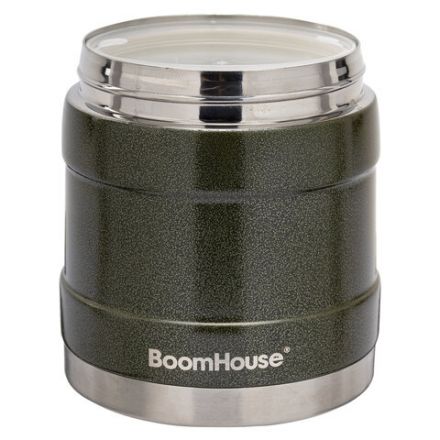 Термос 1 л для еды/напитков с широким горлом, BOOMHOUSE (БУМХАУС) RIBBED, контейнер, нержавеющая сталь SUS304, 700322