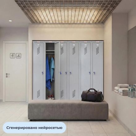 Шкаф для одежды металлический Комус Мебель ML-21-80 Шкаф для одежды металлический Комус Мебель ML-21-80