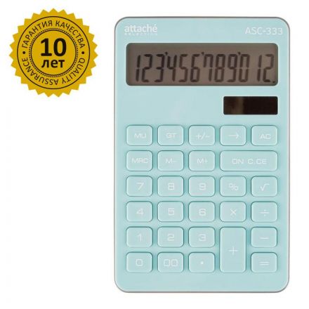 Калькулятор настольный КОМП Attache Selection ASС-333,12р,дв.пит,170x108гол Калькулятор настольный КОМП Attache Selection ASС-333,12р,дв.пит,170x108гол