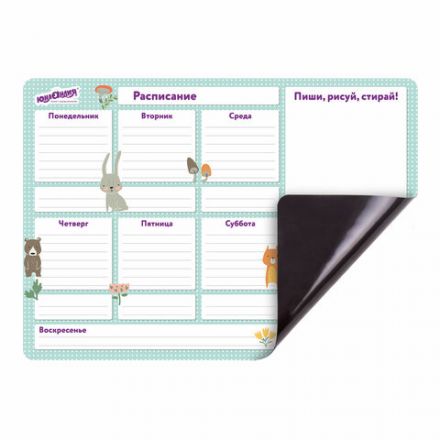 Планинг на холодильник магнитный РАСПИСАНИЕ 42х30 см, с маркером и салфеткой, ЮНЛАНДИЯ, 237851 Планинг на холодильник магнитный РАСПИСАНИЕ 42х30 см, с маркером и салфеткой, ЮНЛАНДИЯ, 237851