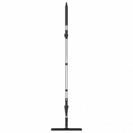 Швабра с отжимом и ведром 10л/7л двухкамерное, 2 насадки микрофибра, карманы с 2-х сторон, рукоятка 134-154см черный AltaMop L, LAIMA,609151