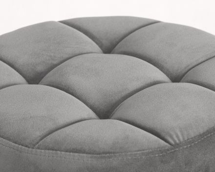 Табурет барный DOBRIN BRUNO BLACK, серый велюр (MJ9-75) Табурет барный DOBRIN BRUNO BLACK, серый велюр (MJ9-75)