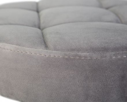 Табурет барный DOBRIN BRUNO BLACK, серый велюр (MJ9-75) Табурет барный DOBRIN BRUNO BLACK, серый велюр (MJ9-75)