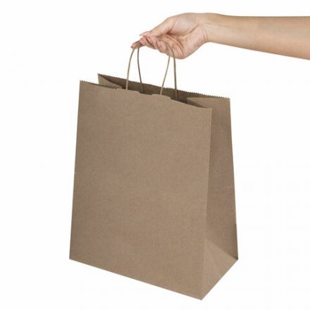 Крафт-пакет бумажный 26х15х35 см, КОМПЛЕКТ 50 шт., крученые ручки, плотность 90 г/м2, LAIMA ECO CRAFT, 609686 Крафт-пакет бумажный 26х15х35 см, КОМПЛЕКТ 50 шт., крученые ручки, плотность 90 г/м2, LAIMA ECO CRAFT, 609686