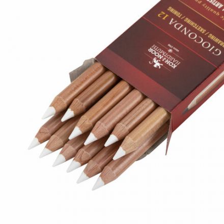 Карандаш меловой KOH-I-NOOR, 1 шт., "Gioconda", белый, 8801001001KS Карандаш меловой KOH-I-NOOR, 1 шт., "Gioconda", белый, 8801001001KS
