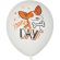 Шары надувные WHITE&ORANGE Корги СДР 5шт/уп в ассортимен M 12/30см 6073138