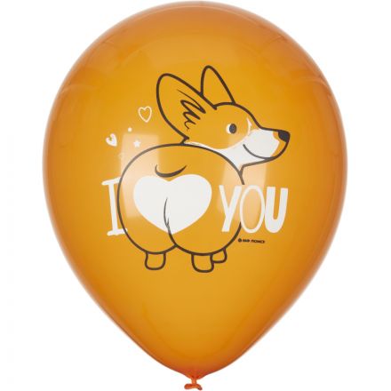 Шары надувные WHITE&ORANGE Корги СДР 5шт/уп в ассортимен M 12/30см 6073138 Шары надувные WHITE&ORANGE Корги СДР 5шт/уп в ассортимен M 12/30см 6073138