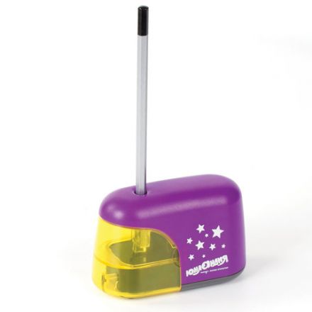 Точилка электрическая ЮНЛАНДИЯ "Stars", питание от 4 батареек АА, корпус фиолетовый, 228425 Точилка электрическая ЮНЛАНДИЯ "Stars", питание от 4 батареек АА, корпус фиолетовый, 228425