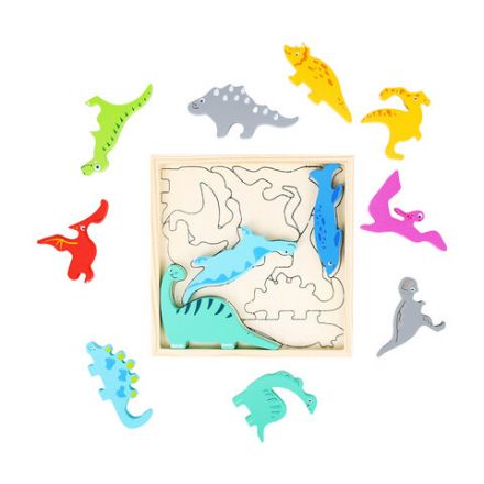 Пазл деревянный развивающий для детей "Динозавры", 17х17 см, BRAUBERG KIDS, 665252 Пазл деревянный развивающий для детей "Динозавры", 17х17 см, BRAUBERG KIDS, 665252