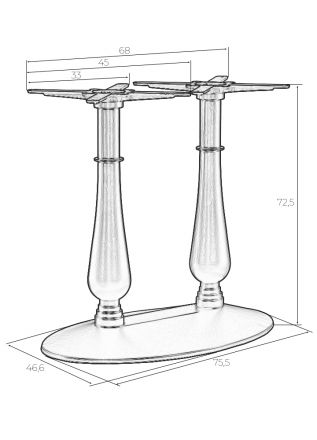 Подстолье обеденное DOBRIN ANDREW Подстолье обеденное DOBRIN ANDREW