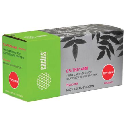 Тонер-картридж CACTUS (CS-TK5140M) для KYOCERA Ecosys M6030cdn/M6530cdn, пурпурный, ресурс 5000 стр. Тонер-картридж CACTUS (CS-TK5140M) для KYOCERA Ecosys M6030cdn/M6530cdn, пурпурный, ресурс 5000 стр.