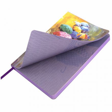 Ежедневник недатированный А5 (138х213 мм), BRAUBERG VISTA, под кожу, гибкий, 136 л., "Watercolour rain", 112005 Ежедневник недатированный А5 (138х213 мм), BRAUBERG VISTA, под кожу, гибкий, 136 л., "Watercolour rain", 112005