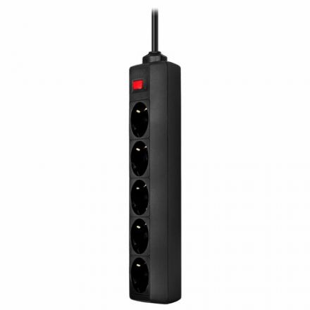 Сетевой фильтр DEFENDER ES, 5 розеток, 1,8 м, черный, 99484 Сетевой фильтр DEFENDER ES, 5 розеток, 1,8 м, черный, 99484
